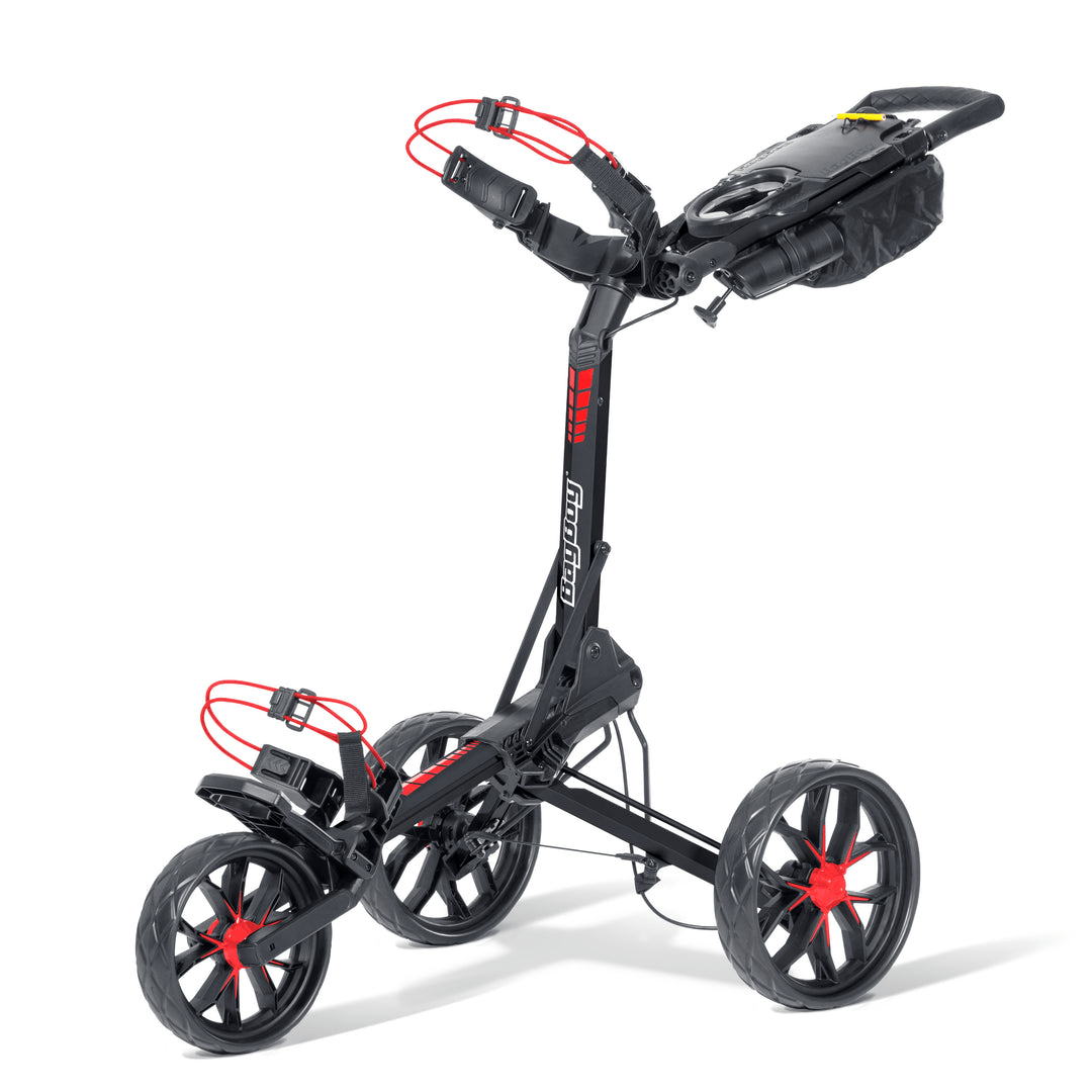 BagBoy Slimfold Auto-Open Push Cart BLACK/RED (USEX (ONE SIZE))