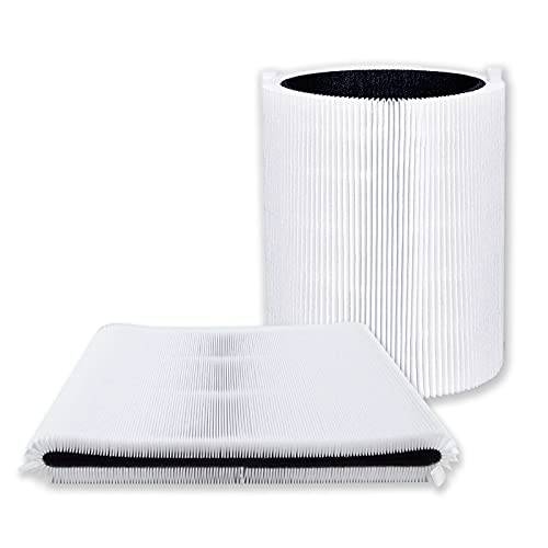 PUREBURG Ersättning True HEPA Filter kompatibla med Blueair Blue 3410 och Blue pure 311 Auto Luftrenare, H13 Aktiverat kol 2-i-1,2-pack