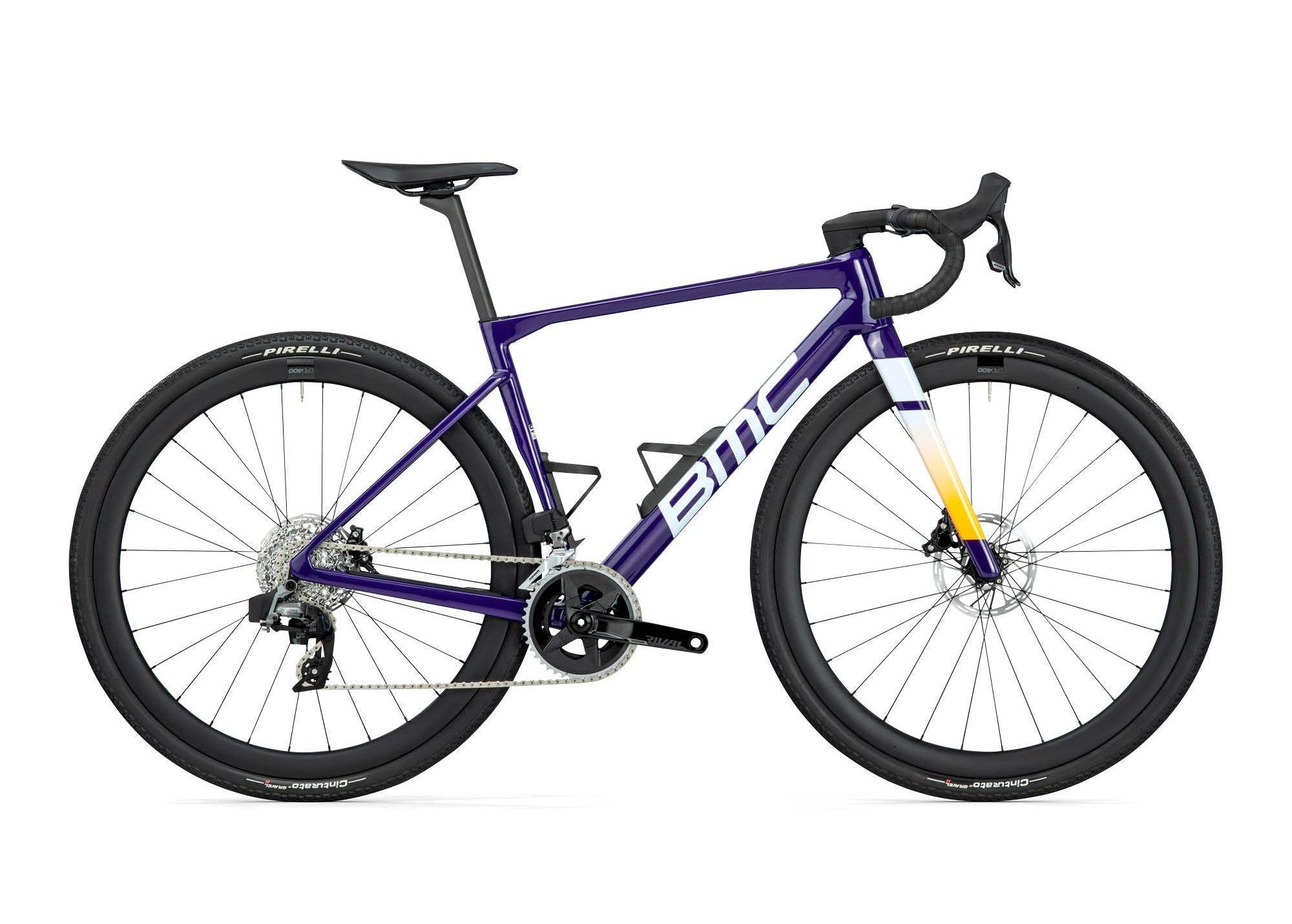BMC Kaius 01 THREE 2024 - Sram Rival eTap AXS 12sp - CRD-400 Carbon - 116 / 56 / PURPLE / WHITE (56)