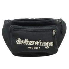 Balenciaga Vintage, Vintage , Herre, Sort, ONE SIZE, Nylon, Pre-owned Explorer Nylon Canvas Waist Bag