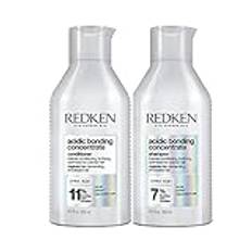 REDKEN Acidic Bonding Concentrate Schampo, 300 ml & Redken, balsam för skadat hœr, Acidic Bonding Concentrate Conditioner, 300 ml