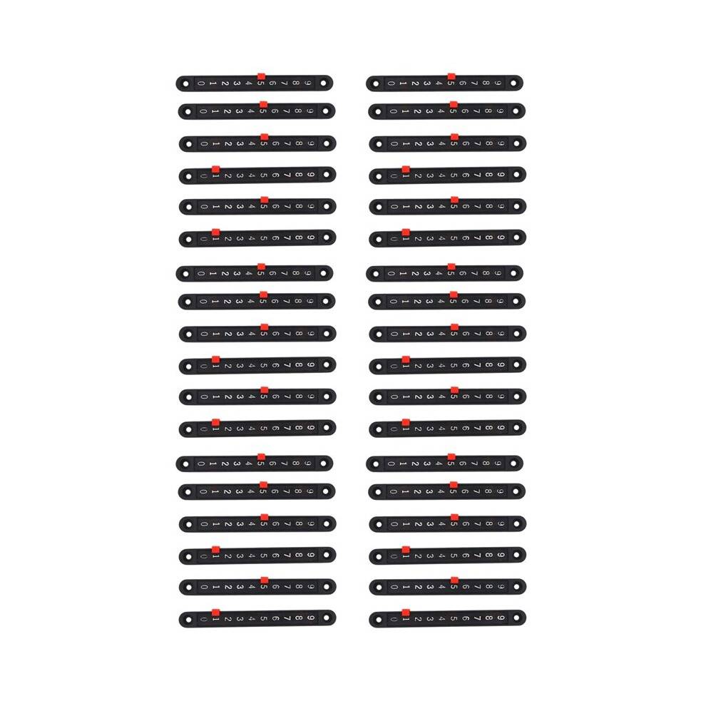 36Pcs Soccer Tabletop Scoreboard Snooker Score Board Scorer Pointers and Number Strip Table Games Counter