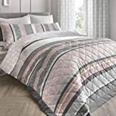 Drömmar och draperier Hanworth-quiltat överkast, rosa