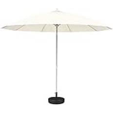 Parasols Utomhus trädgårdsparasoler 9ft utomhus uteplats med vev lutning för bordträdgårdsgård strand pool café, ingen bas, anti-UV glasfiber 8 revben utan bas parasol