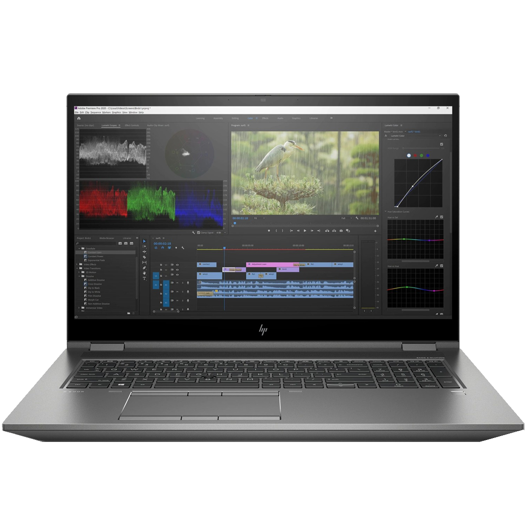 HP ZBook Fury 17 G8 (NVIDIA T1200) - Intel Core i7-11850H / 64GB / 512GB / Tyskt