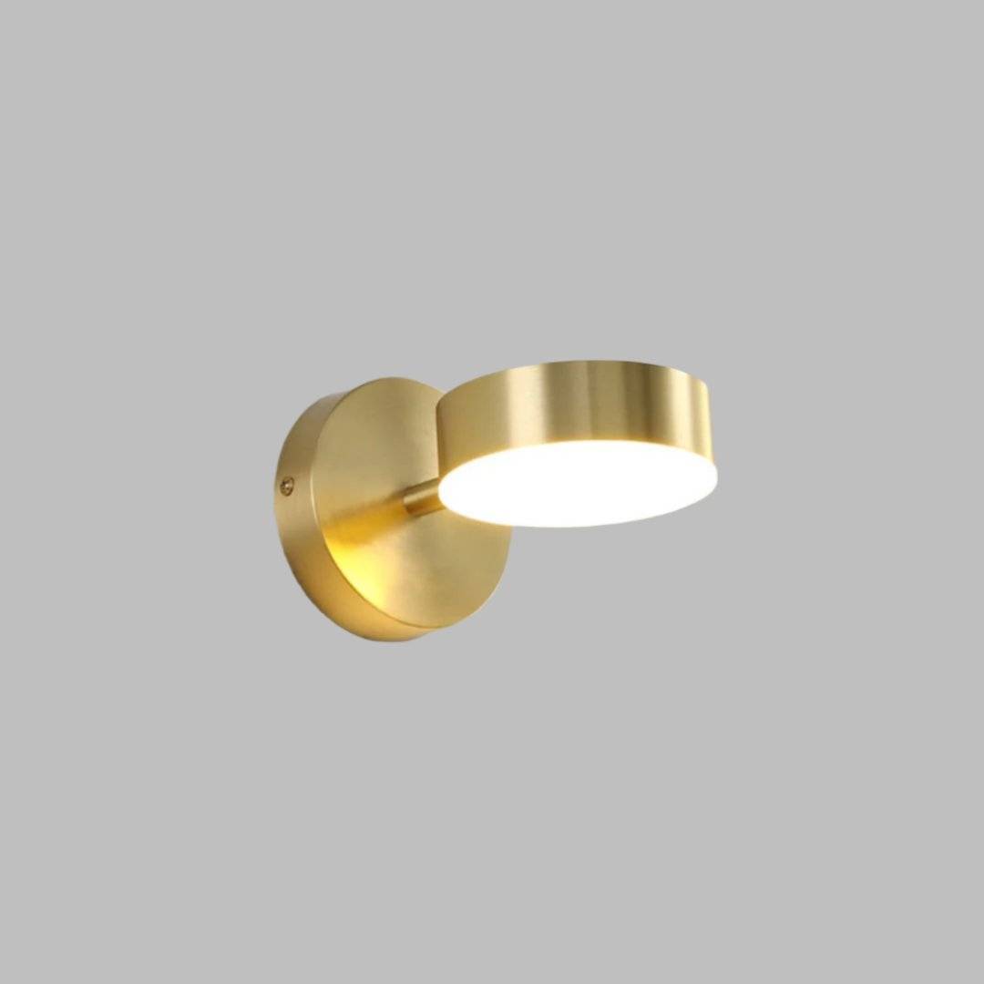 LumièreNordique – Elegant Modern Vägglampa LED - Guld / Varm Vitt / B