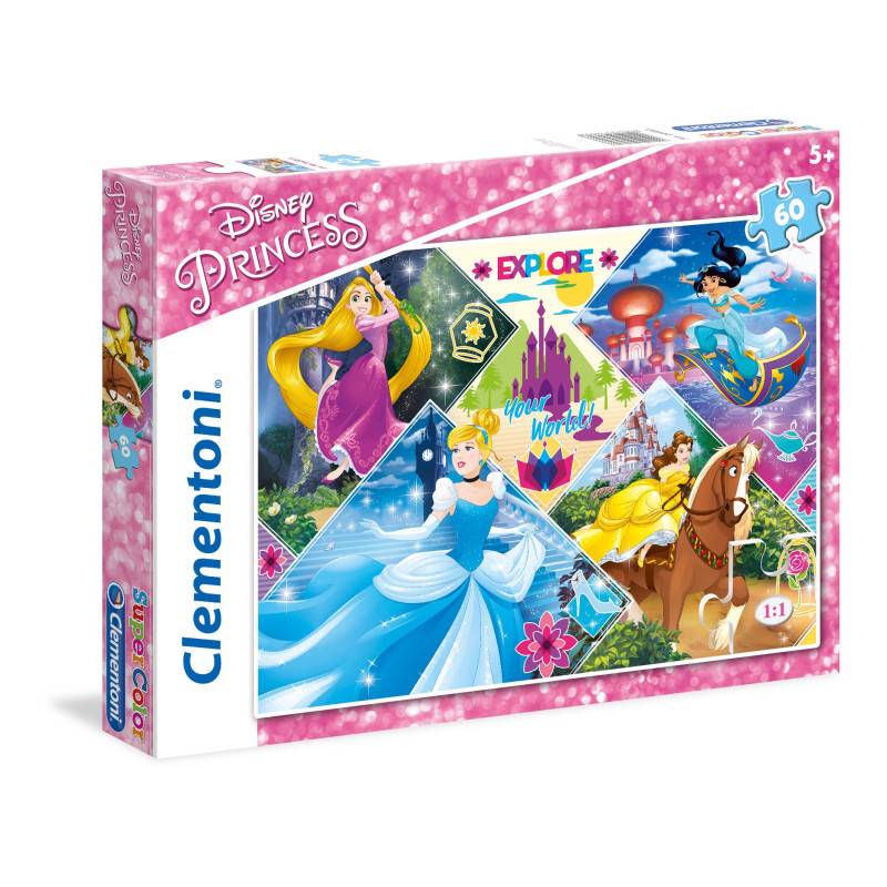 Clementoni 26980" Princess Puzzle, 60 Teile