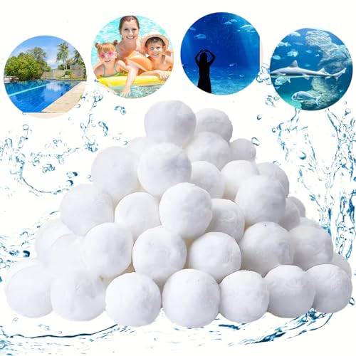 MQVXT poolfilterkula, filterkula för sandfiltreringssystem, filterkula, 900g poolfilterkula ersätter 32kg filtersand, kvartssand för poolfilter, poolfiltreringssystem, akvarium och poolrengöring