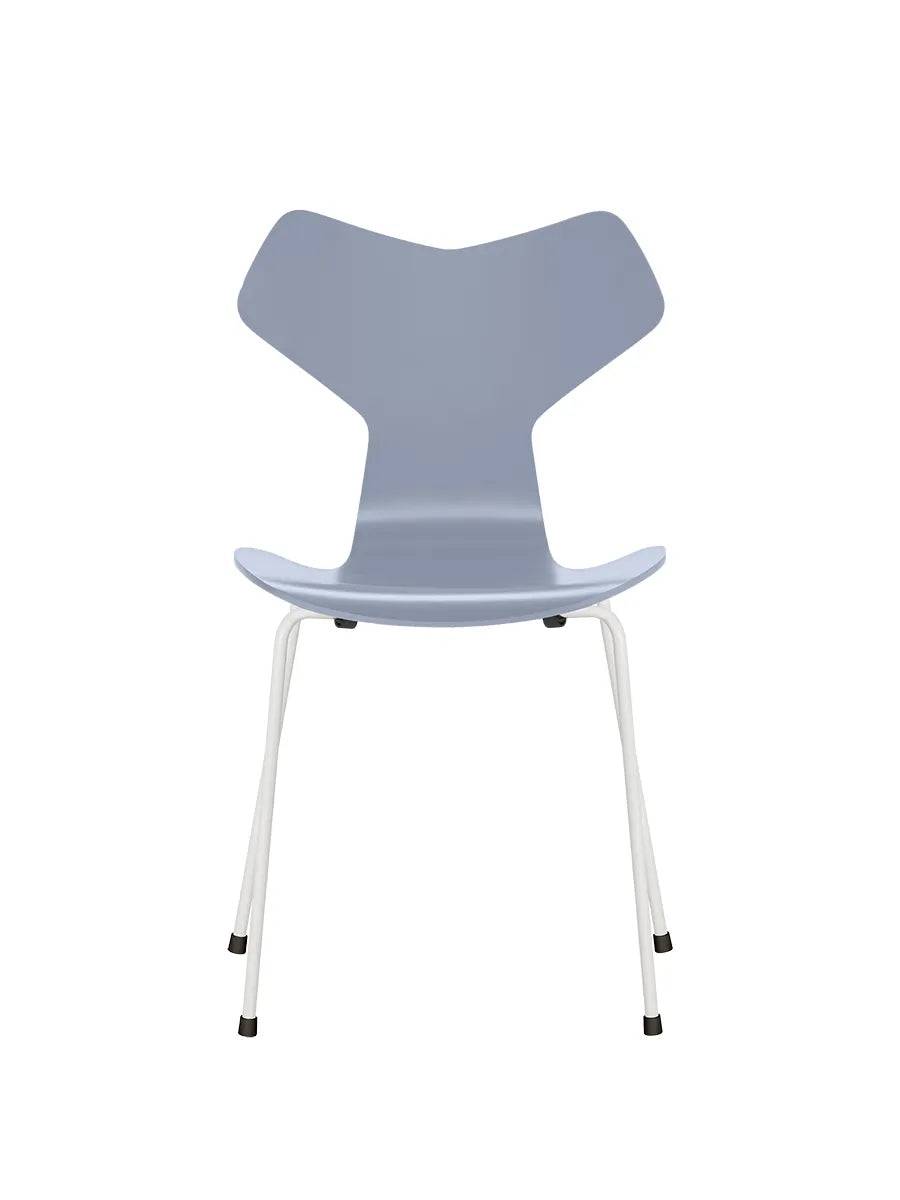 3130 Grand Prix stol lakeret af Arne Jacobsen Lavender Blue / Hvid - Jacobsen Plus
