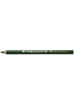 Färgpenna FABER Jumbo mörkgrön (12)
