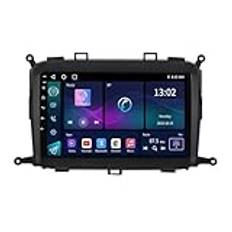 Android 14 Bilradio Radio 9 Tums Bluetooth Pekskärm Bilstereo För KIA Carens 2013-2018 Med Bluetooth FM AHD Backkamera CarPlay DSP Bluetooth Ratt Fjärrkontroll GPS-navigering(A1 1+32G)