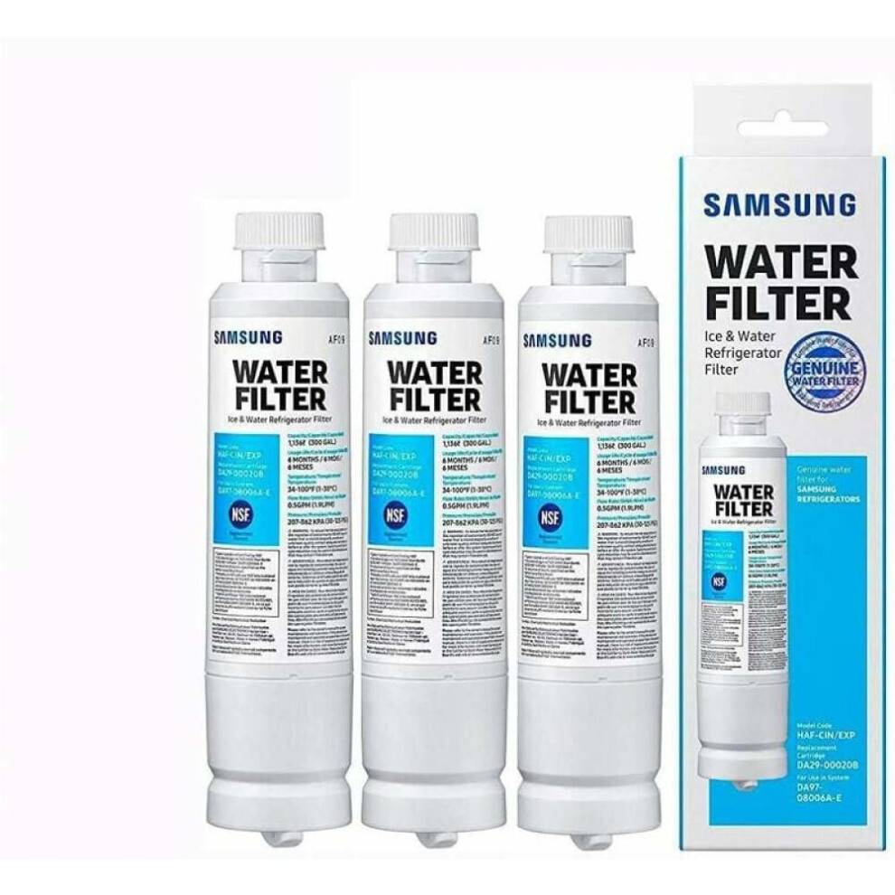 Vandfilterpatron, innovativ filtreringsteknologi forbedrer dit drikkevand, 3-trins filtreringsproces til Samsung French Door-køleskab