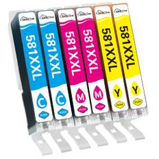 SANCTink 581 XXL CLI-581XXL Multipack Patronen für Canon 581XXL Druckerpatronen Kompatibel mit Canon TS6350 TR8550 TS6150 TS705 TS9550 TS8150 TS6351 TS8150 TS8151 TS8250 (2C/2M/2Y)