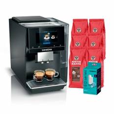 Siemens TP707R06 EQ700 Classic Midnat Sølvmetallic Espressomaskine Inkl. 6kg Rigtig Kaffe & Pleje