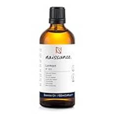 Naissance Lemon Eterisk olja (nr 103) 100ml - Ren, naturlig, Ånga destillerat, grymhet-fri, Vegan och outspädd