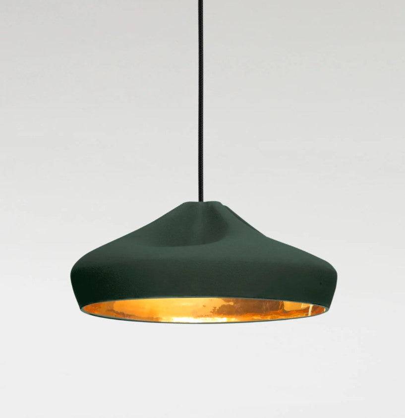 Pleat box 36 pendel fra Marset - Grøn/guld