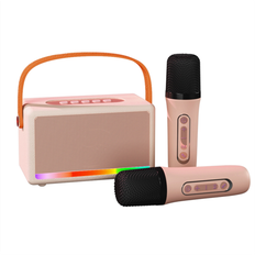 Karaoke-maskine til børn og voksne, bærbar Bluetooth karaoke-højttaler, D