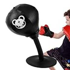 Desktop boxningspåse, Stress Buster Reflex Bag Boxning Fristående med starka sugkoppar, Fun Punch Rage Bag, Heavy Duty Stress Relief Speed Bag Ball för medarbetare, vänner