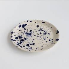 Bornholms Keramikfabrik - Plates - BKF - Tallerken - Blue Splash - small - Dia: 17cm H: 1,5cm