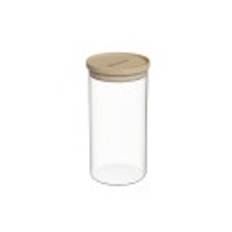 Beholder, borosilikatglas, Ø7cm, 350 ml, med bambus låg - Zokura