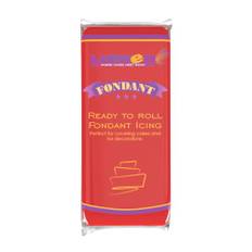 Dekozauber24 Premium Fondant rot, 1kg, weich und biegsam, Rollfondant, essbare Tortendeko für Torten, Kuchen und Skulpturen, 1000g zum Ausrollen