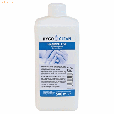 2 x HygoClean Handpflege-Creme VE=1l