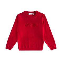 Bonpoint Garcin logo wool sweater - red - Y 14