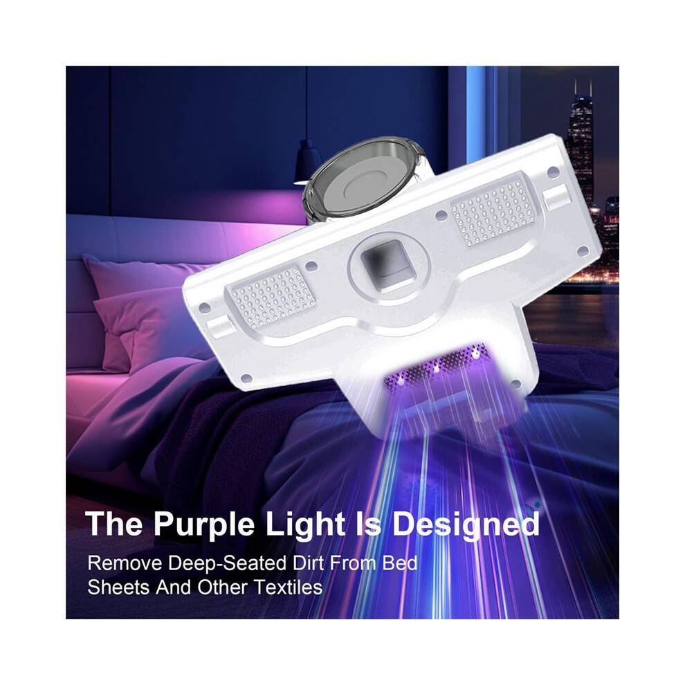 Bed Vacuum Cleaner Portable Handheld Vacuum Cleaner Household High Frequency Double Beat Vacuum Remover for Mattress,B