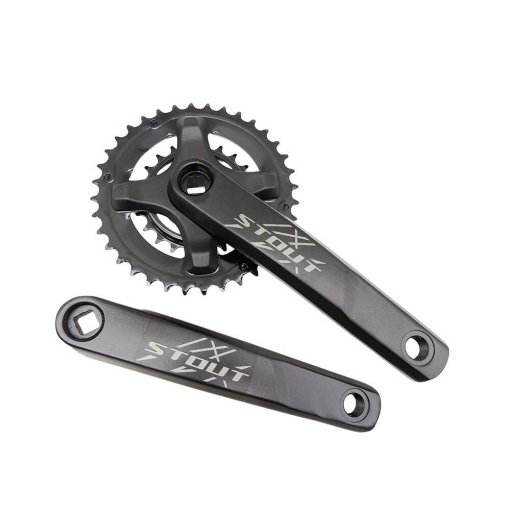 36/22T 175mm Mountain Bike Chainring Crankset Compatible with 8 and 9 Speed Systems