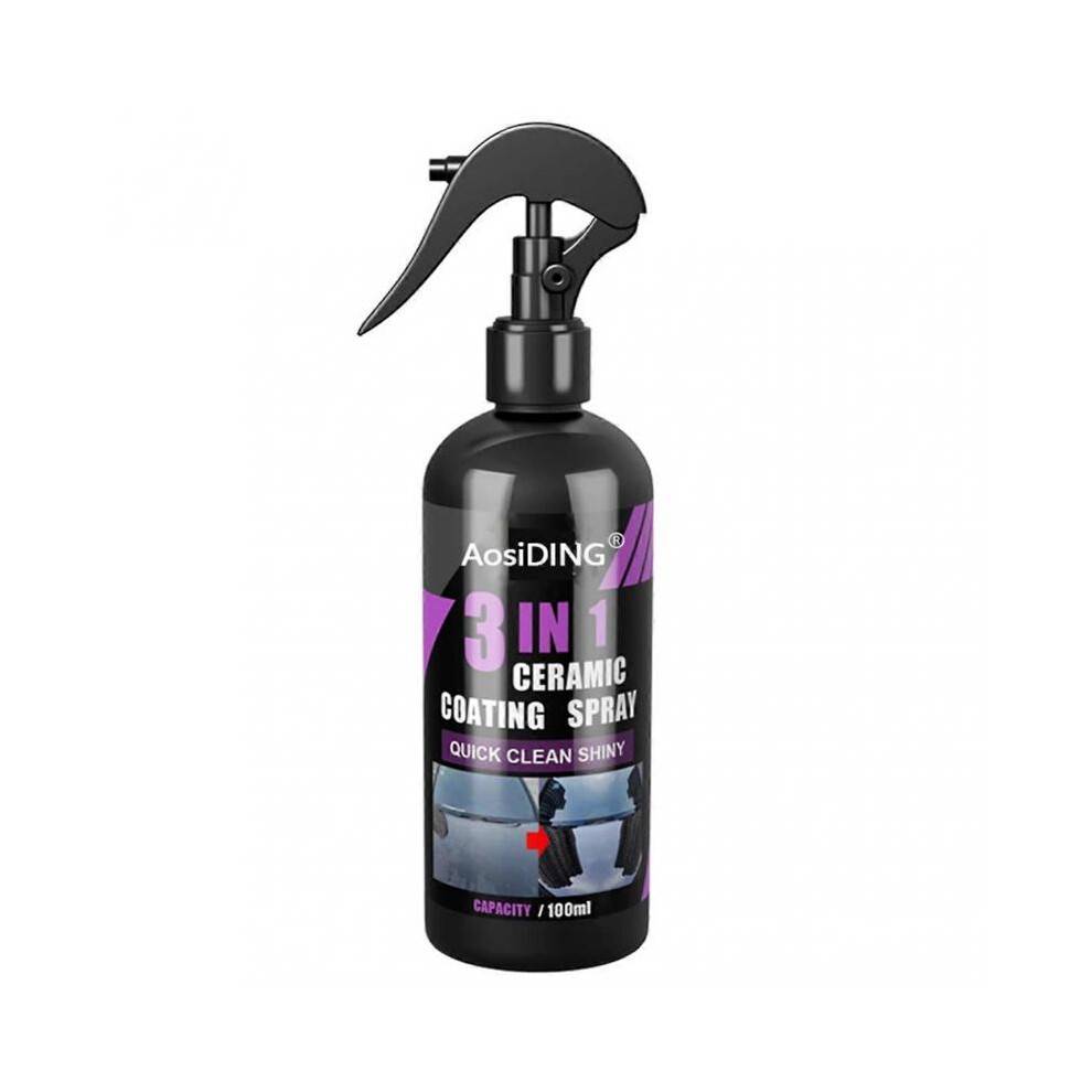 (100ml) 3 In 1 Ceramic Coating Spray Hydrophobic Ceramic Coating Spray for Car Bike Scooter Multi-Functional Coating Renewal Agents