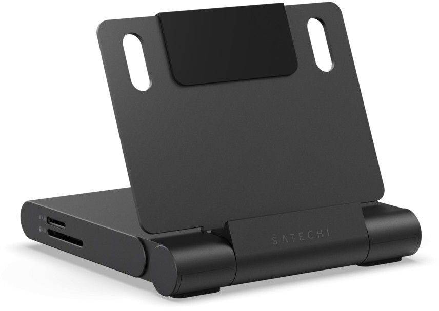 Satechi OntheGo Foldable Stand Hub - Svart/