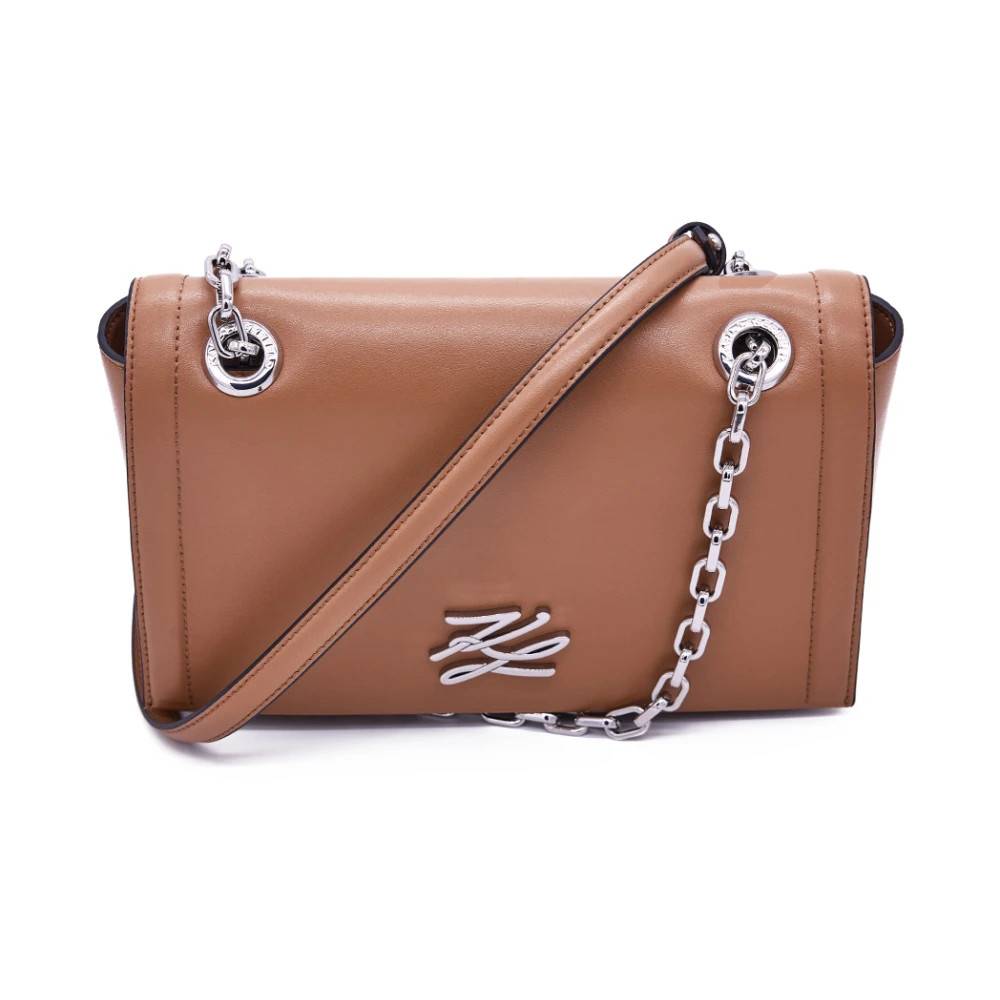 Karl Lagerfeld K/Autograph Skuldertaske - Tasker - Dame - Brun - ONE SIZE - Uld