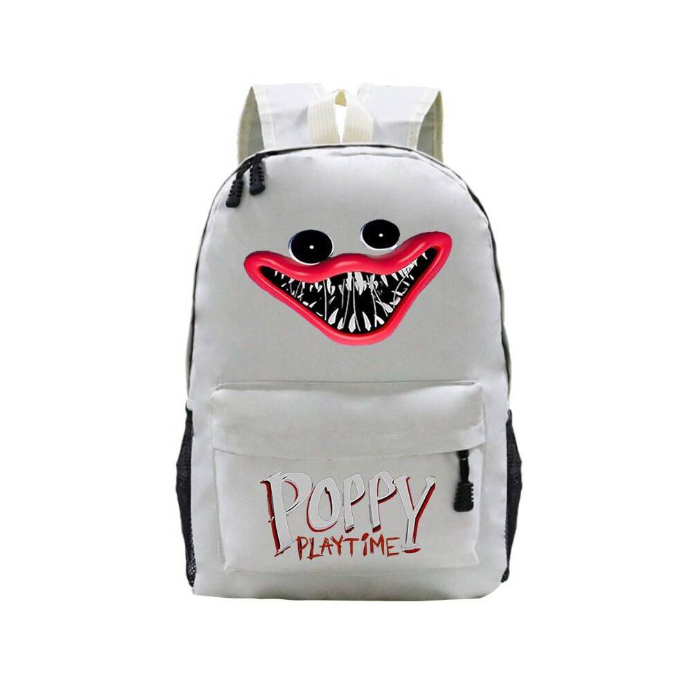 (Beige)Poppy Playtime Backpack Kids Boys Girls Student School Bag Travel Rucksack Gift