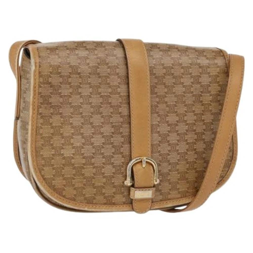 Celine Vintage Pre-owned Plastic Cross Body Bag - Vintage - Dame - Beige - ONE SIZE -