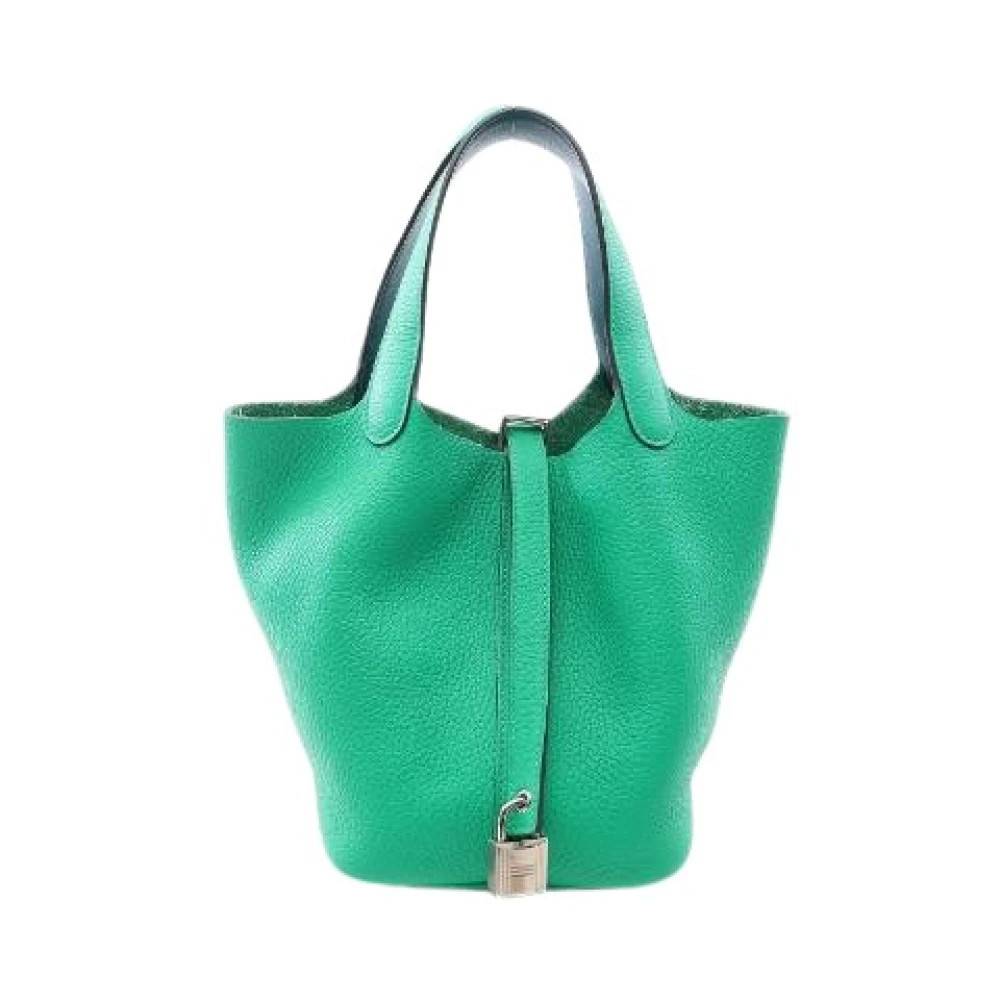 Hermès Vintage Pre-owned Laeder hndtasker - Vintage - Dame - Grøn - ONE SIZE -