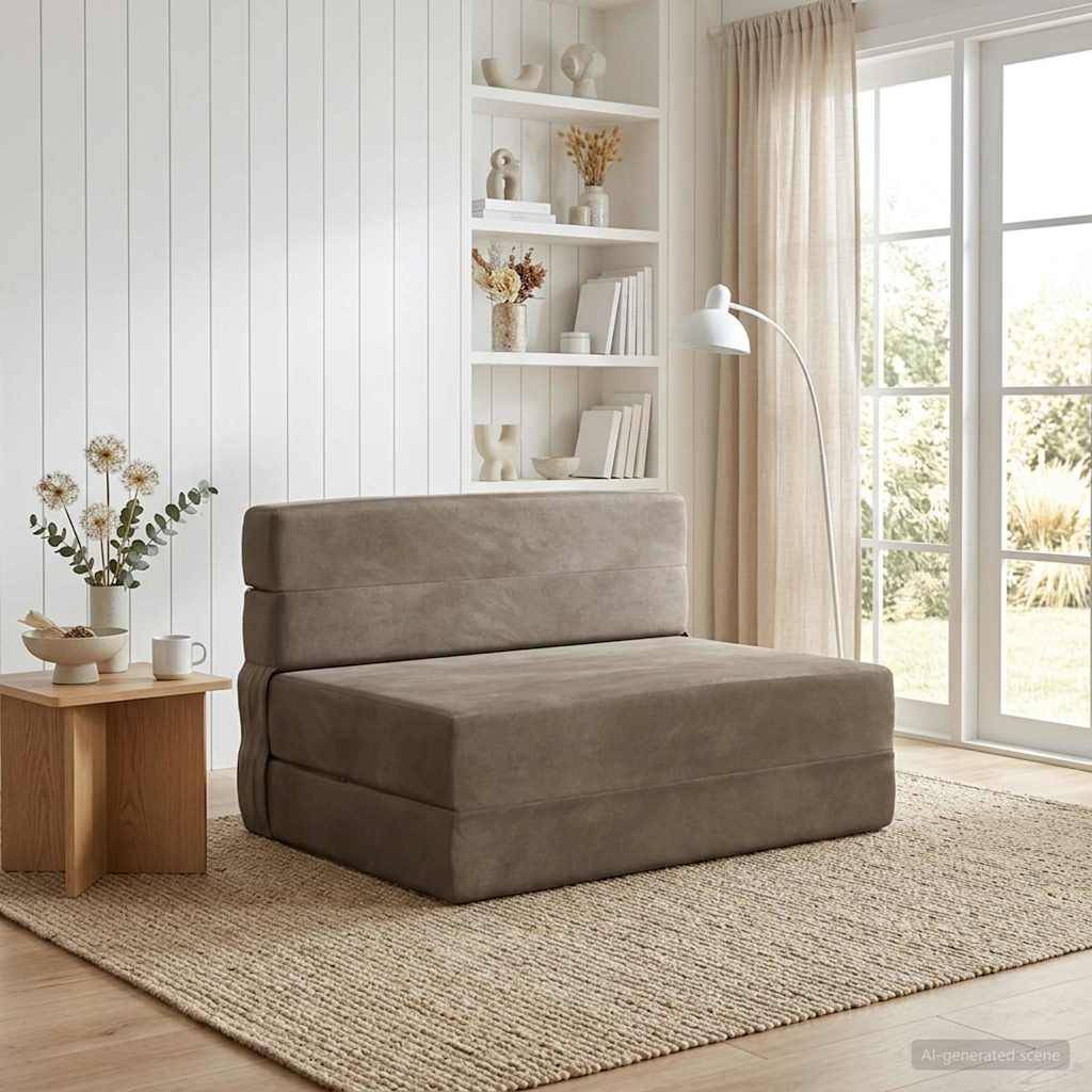 Samlebar Sofa Seng Lysegrå 70 x 72 x 60 cm Stof