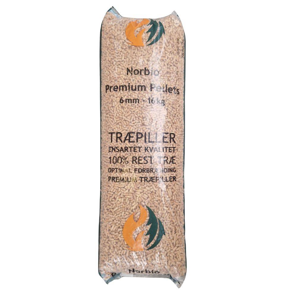 Norbio Træpiller, 6 mm (52) - 16 kg..