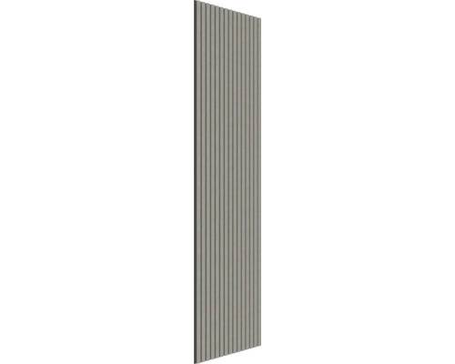 Akustikpanel FJORDWALL grå ek/svart filt 2400x600x19mm