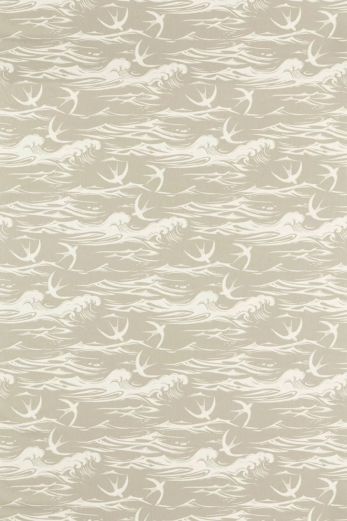 Sanderson Fabric Swallows at Sea 226742