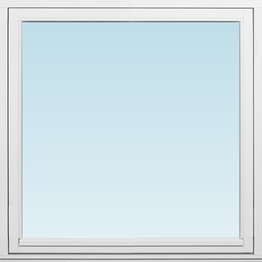 Svenska Fönster SF sidohängt fönster utåtgående 1080x1080mm vänster 1-luft, insida trä utsida trä, 2-glas  (11x11)