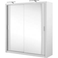 Einar garderobe 16 med LED-belysning - Hvid