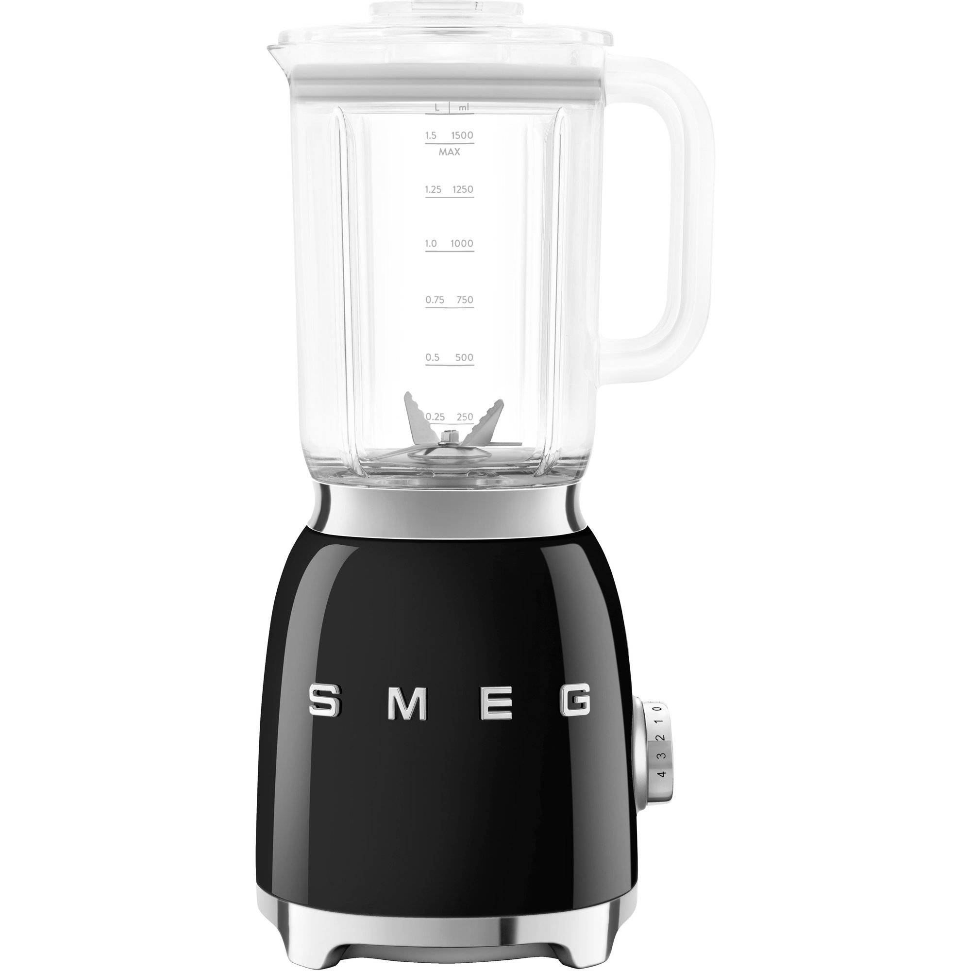 Smeg Tritan Renew blender 1,5 liter, svart - Svart