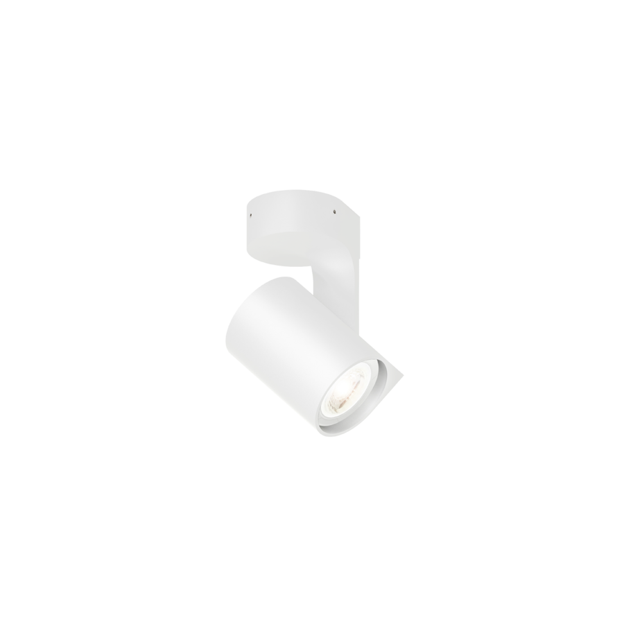 Sqube on base 1 loftlampe Wever & Ducré - H 11,9 cm + 6W LED 3000K + Hvid