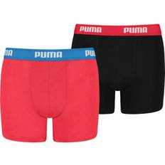 Boys Boxer JR 2-pack kalsonger, red / black, Barn, 122/128