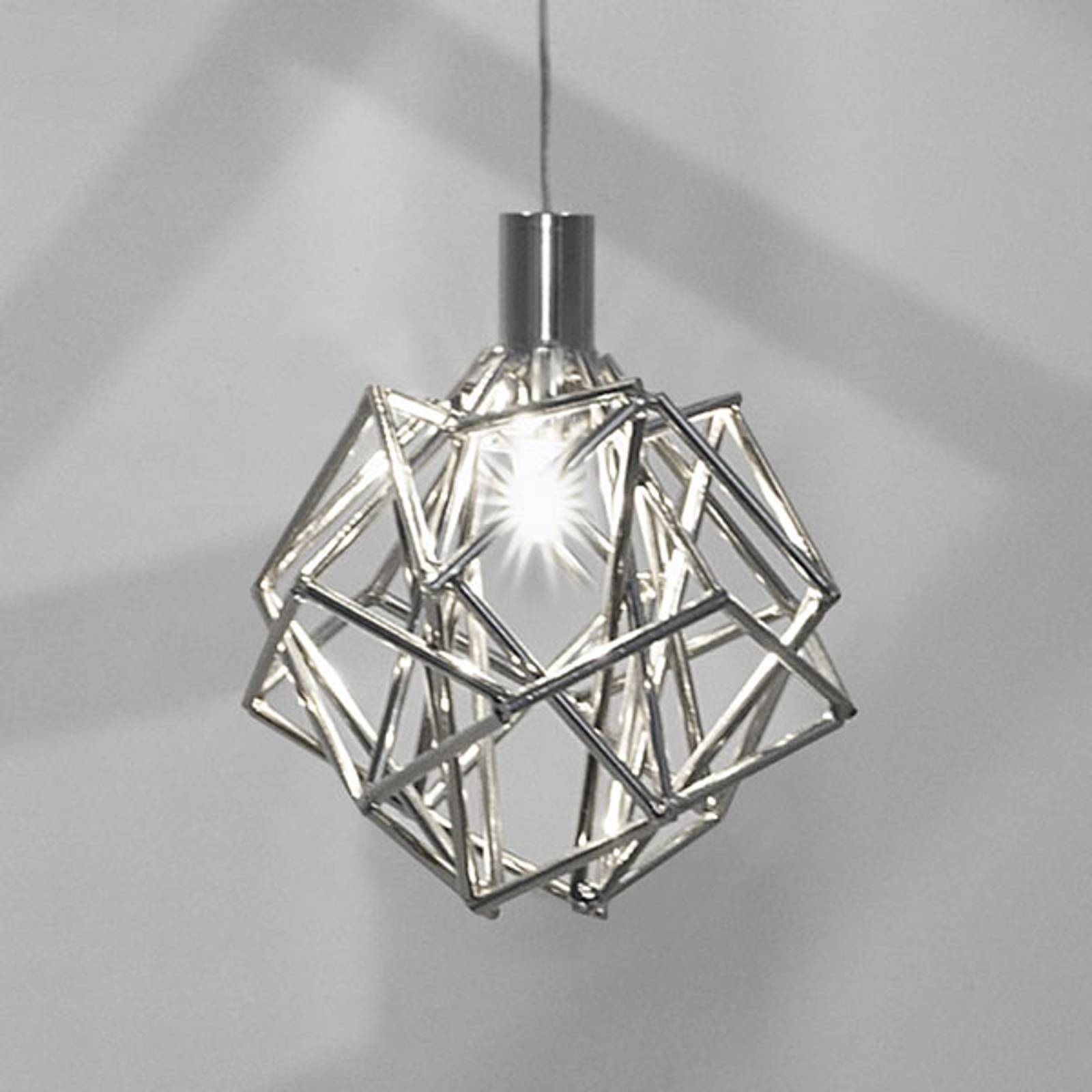Terzani Designer hængelampe Etoile, Aluminium/grå/zink, Stue/spisestue, Metal, Design