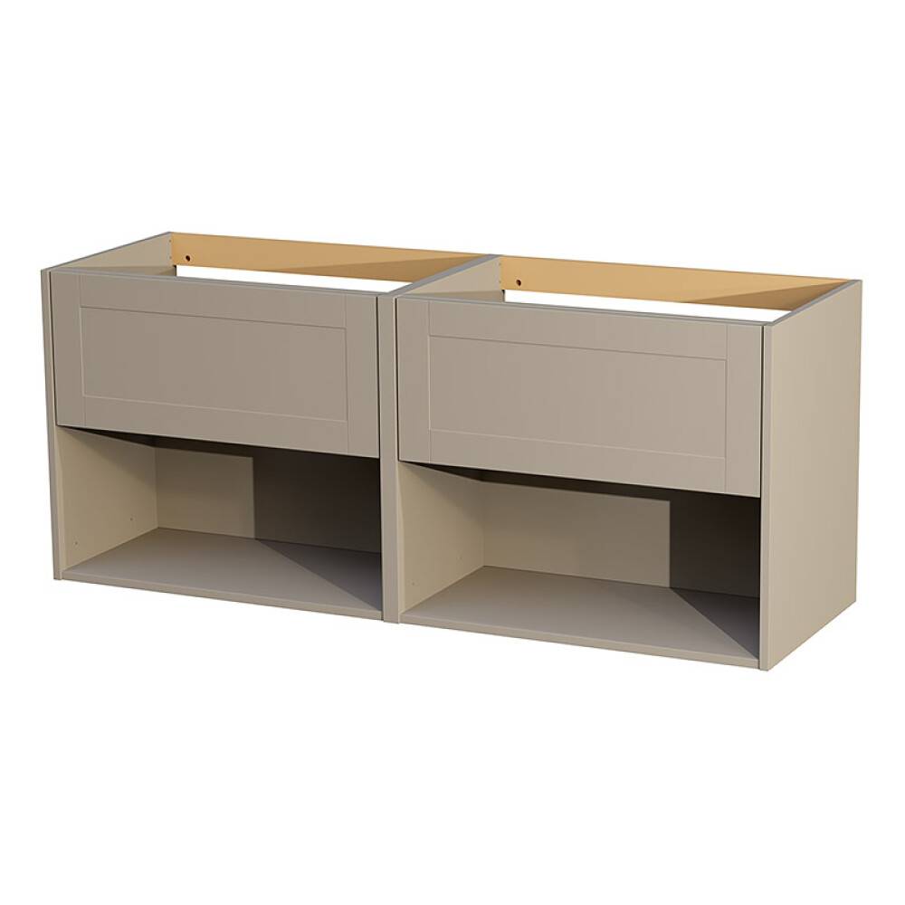 TVÄTTSTÄLLSSKÅP CAMARGUE AURA DUBBEL 140CM 2 LÅDOR & BOXAR SHAKER DYN