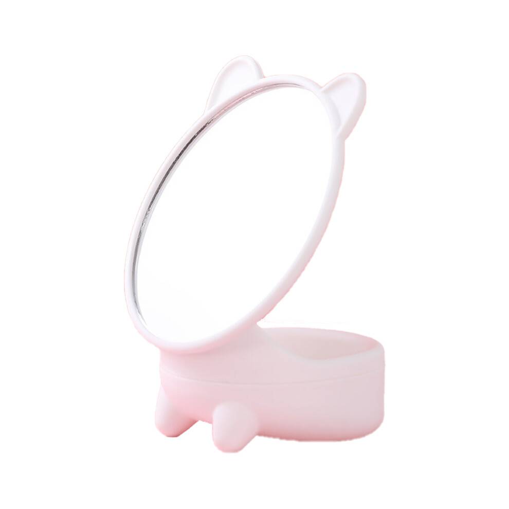 Makeupspejl med kreativt aftageligt og drejeligt design, genopladeligt blomsterformet makeupspejl til kontor, hjem og rejser