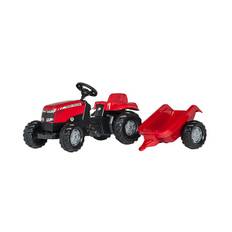 Rolly Toys Tramptraktor Massey Ferguson med släp