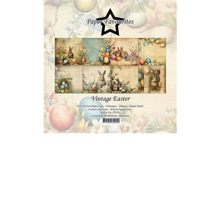 Scrapbookingpapper - 30x30cm - Vintage Easter