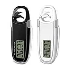 Digital 3D Pedometer - Large Display Step Counter, Accurate Tracking | Step Tracker with Removable Clip for Men, Women, Kids, Adults, and Effective for Monitoring Daily Steps and Fitness Goals